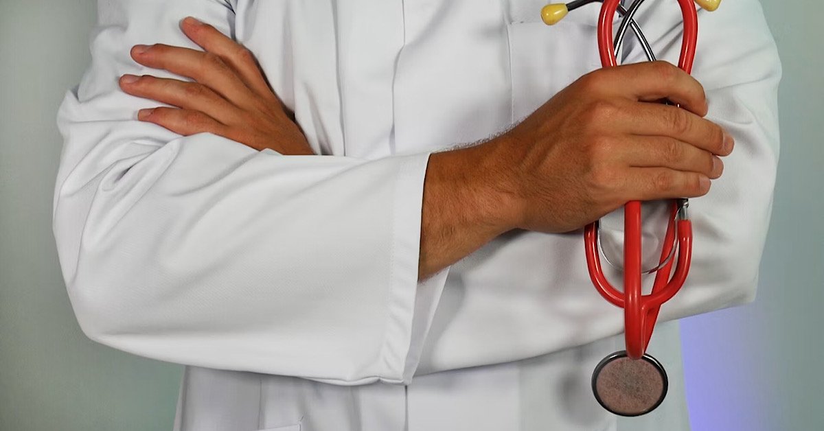 Medical payments coverage insurance, doctor holding a stethoscope